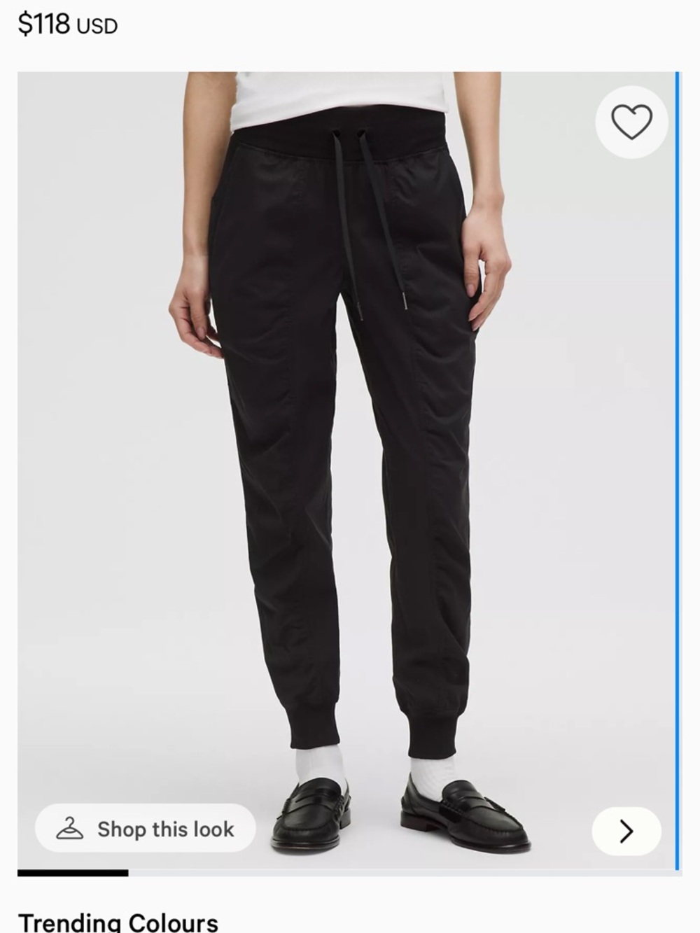 lululemon dance studio jogger